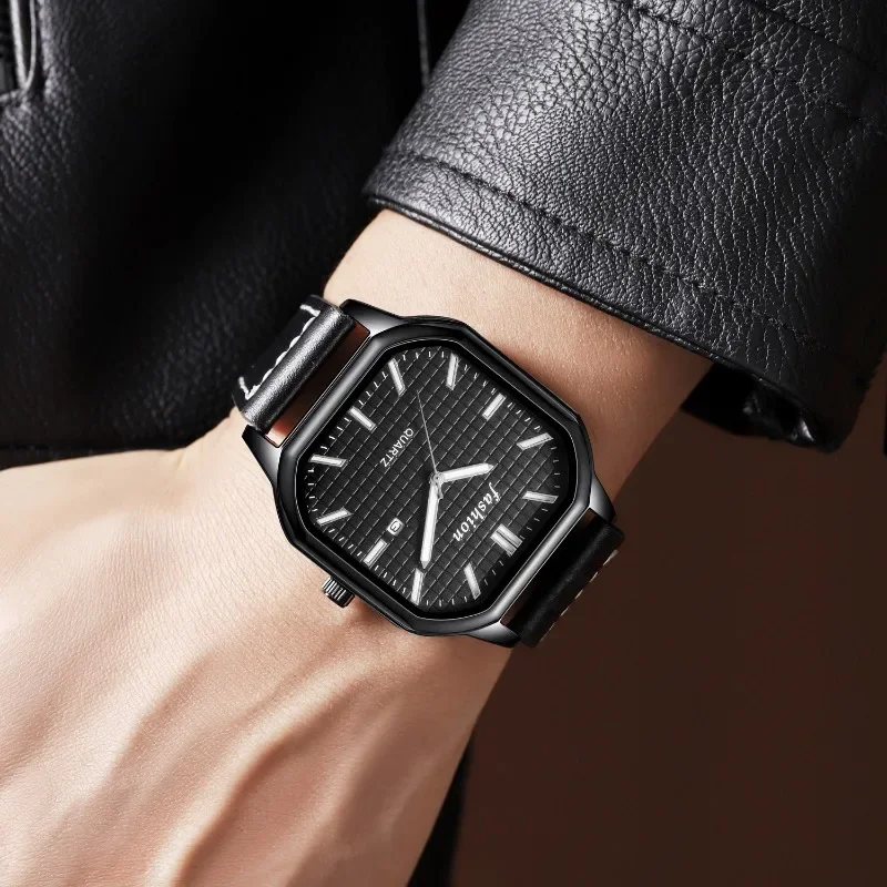 Minimalist Watch for Men Women Couple Simple Square Dial Quartz Male Female Watches Casual Fashion Wristwatch Mens Quartz Clock