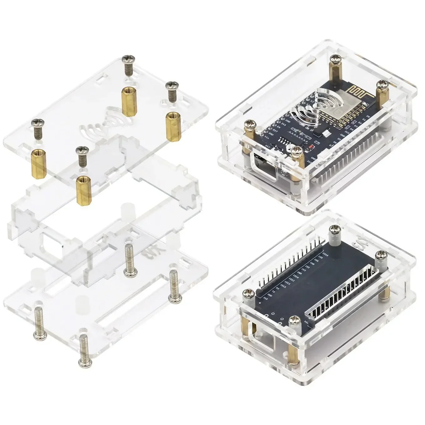 NodeMcu Lua 2102 340G ESP-32 iot Development Board Transparent acrylic protective shell image 6