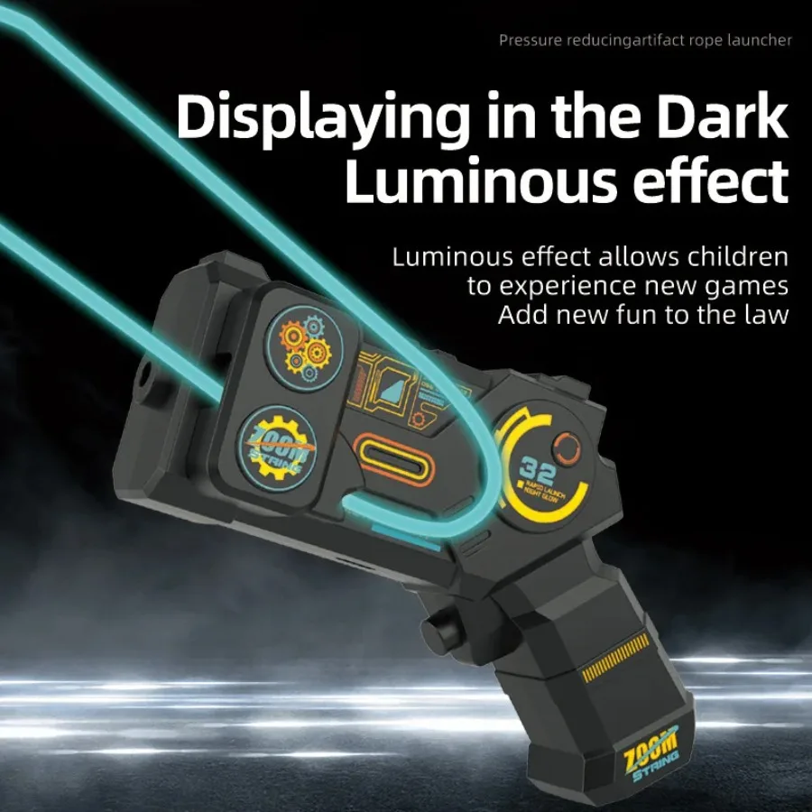

Handheld Electric Rope Launcher Fidget Toy - Adjustable Rope, Charging Thruster, Ideal Gift for Boys & Girls