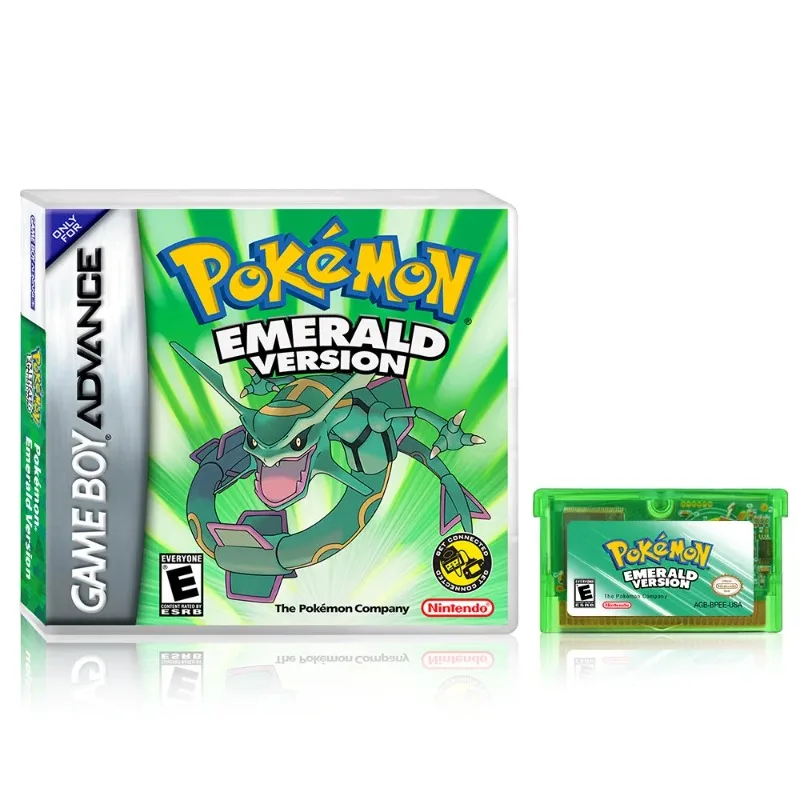 جديد GBA RTC 32Mbit + 1Mbit فلاش لعبة خرطوشة البوكيمون الكلاسيكية سلسلة الزمرد روبي الياقوت FireRed LeafGreen مجموعة الهدايا #3