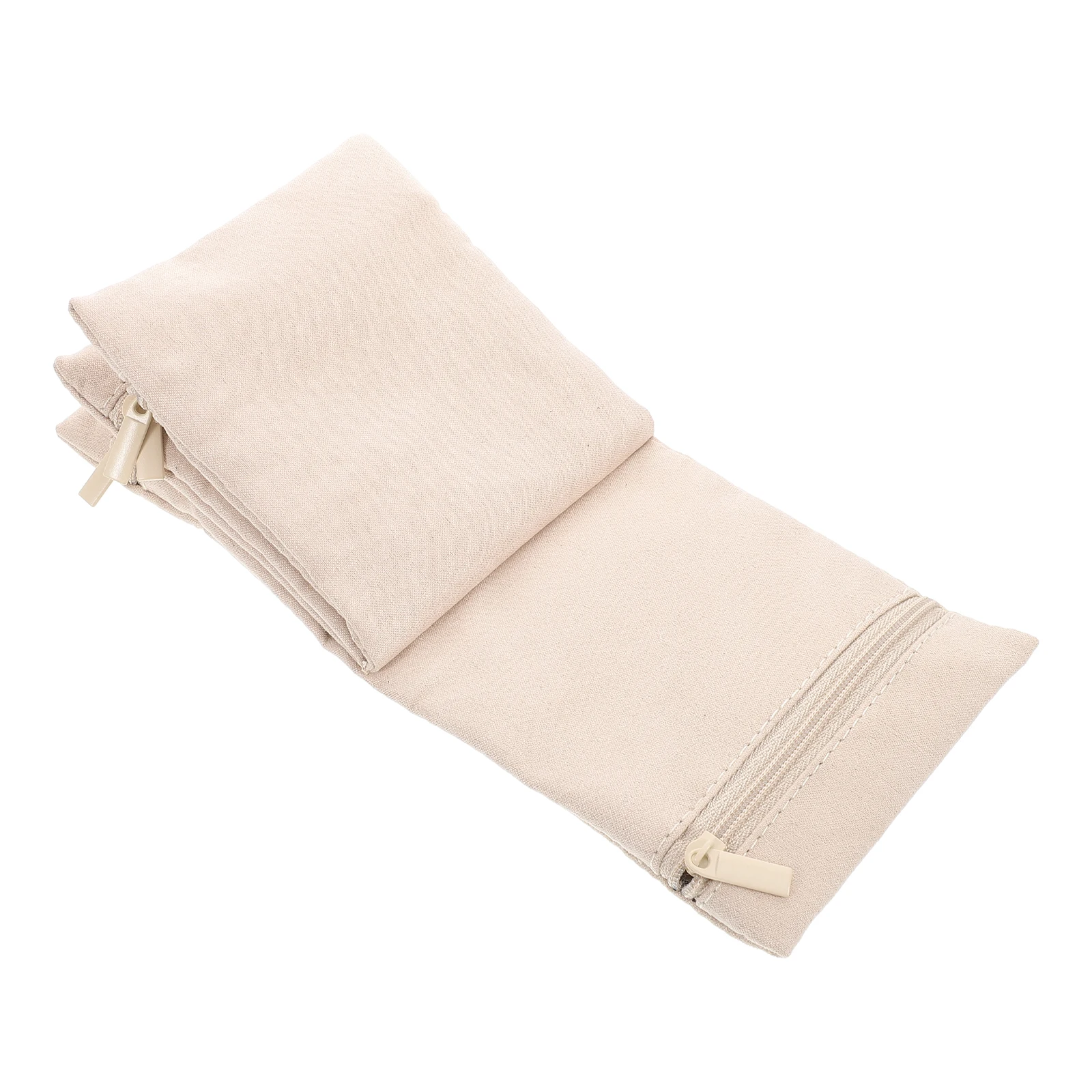 Jewelry Storage Bag Foldable Travel Organizer Velvet Case for Women Antiscratch Multilayer Necklace Pouch Zipper