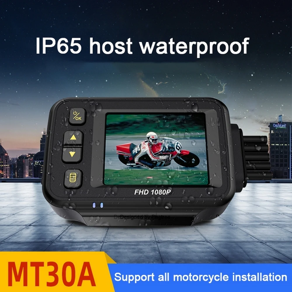 

Full Body Waterproof Motorcycle Camera Recorder P6FL WiFi Dual 1080P Full HD Motorcycle DVR Black GPS Box Motorcycle Recorder