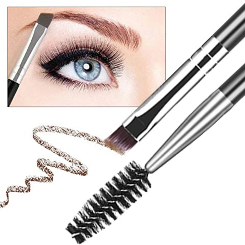 Pettine 3/5PCS Set di pennelli per sopracciglia Strumento separatore per ciglia Strumenti professionali per il trucco degli occhi con forbici per trimmer per sopracciglia per donna
