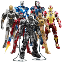 ZD Toys 1/10 Iron Man Figurines MK30 Iron Patriot Blacklash Figures MK33 MK39 MK17 MK21Action Movie Model Adult Collect Gift