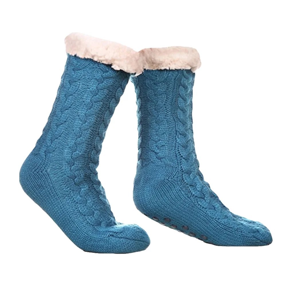 

Thickened Warm Socks Floor Non Slip Women Comfortable Keeping Warm Fuzzy Inner Soft Material Elastic Design Practical Gifts