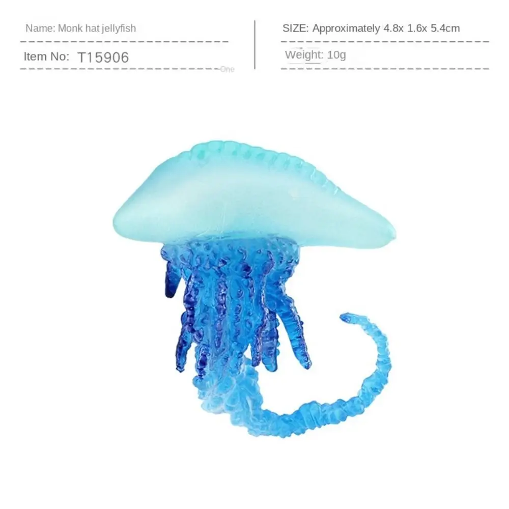 Marine Animals Ocean Animal Figurine Solid multi-colored Jellyfish Starfish Anemones Lifelike Plastic