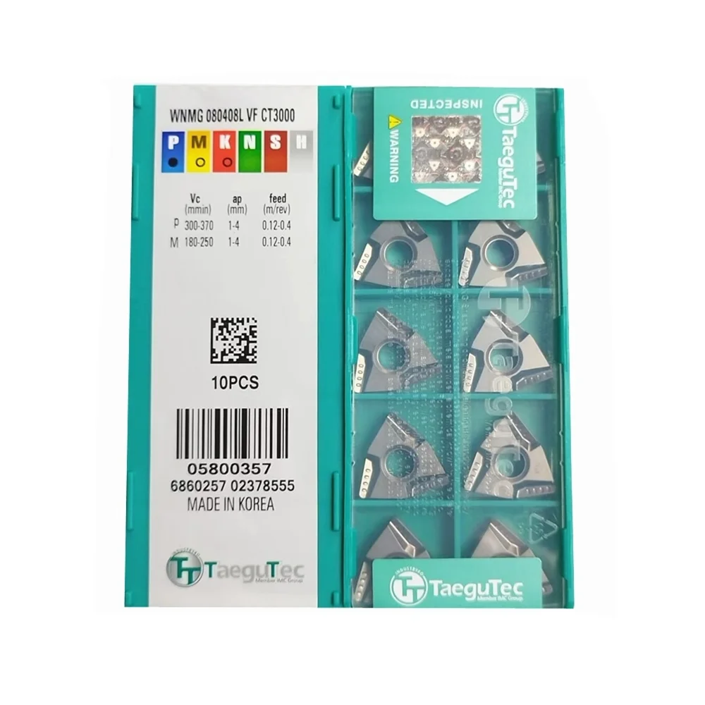 

WNMG080404R-VF WNMG080408R-VF CT3000 Керамические внешние токарные инструменты Режущий токарный станок Инструменты Токарная вставка с ЧПУ Обработка стали