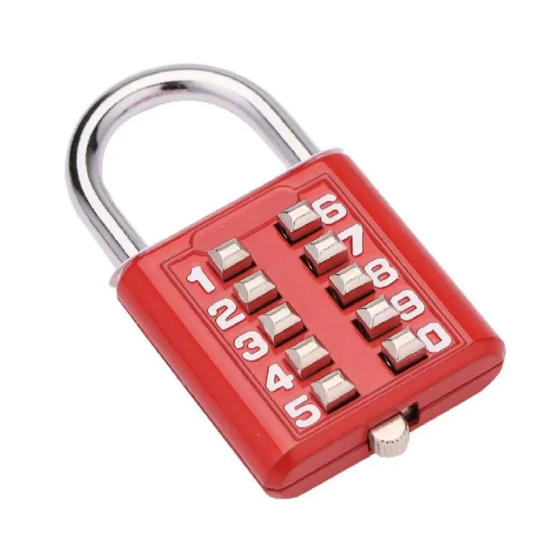 10-digit password lock zinc alloy luggage bag smart travel password lock anti-theft lock rental house metal password padlock