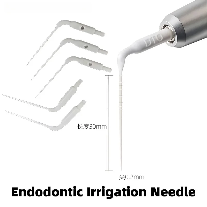 10Pcs Dental Endo IrrigatIon Tip For Root Canal Treatment Sonic Powered Air Scaler Handpiece Plastic Surgical Instrument