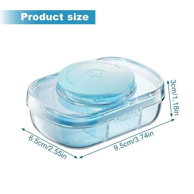 1PCS Pill Cutter Box Portable Drug Box Tablet Cutter Splitter Medicine Pill Holder Pill Cutter Box