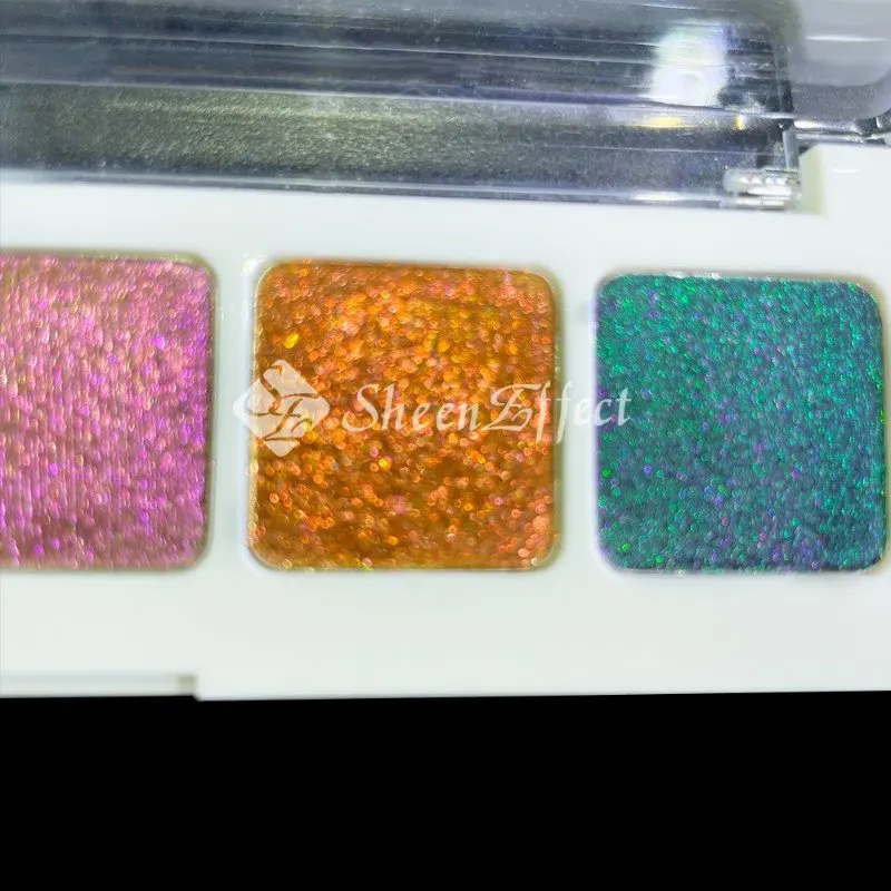 Sheeneffect-paleta de sombras de ojos, 5 colores, camaleón, cosmética multicromo