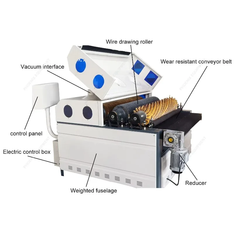 Automatic Woodworking Floor Steel Wire Brush Sanding Wood Drawing Machine for Sale