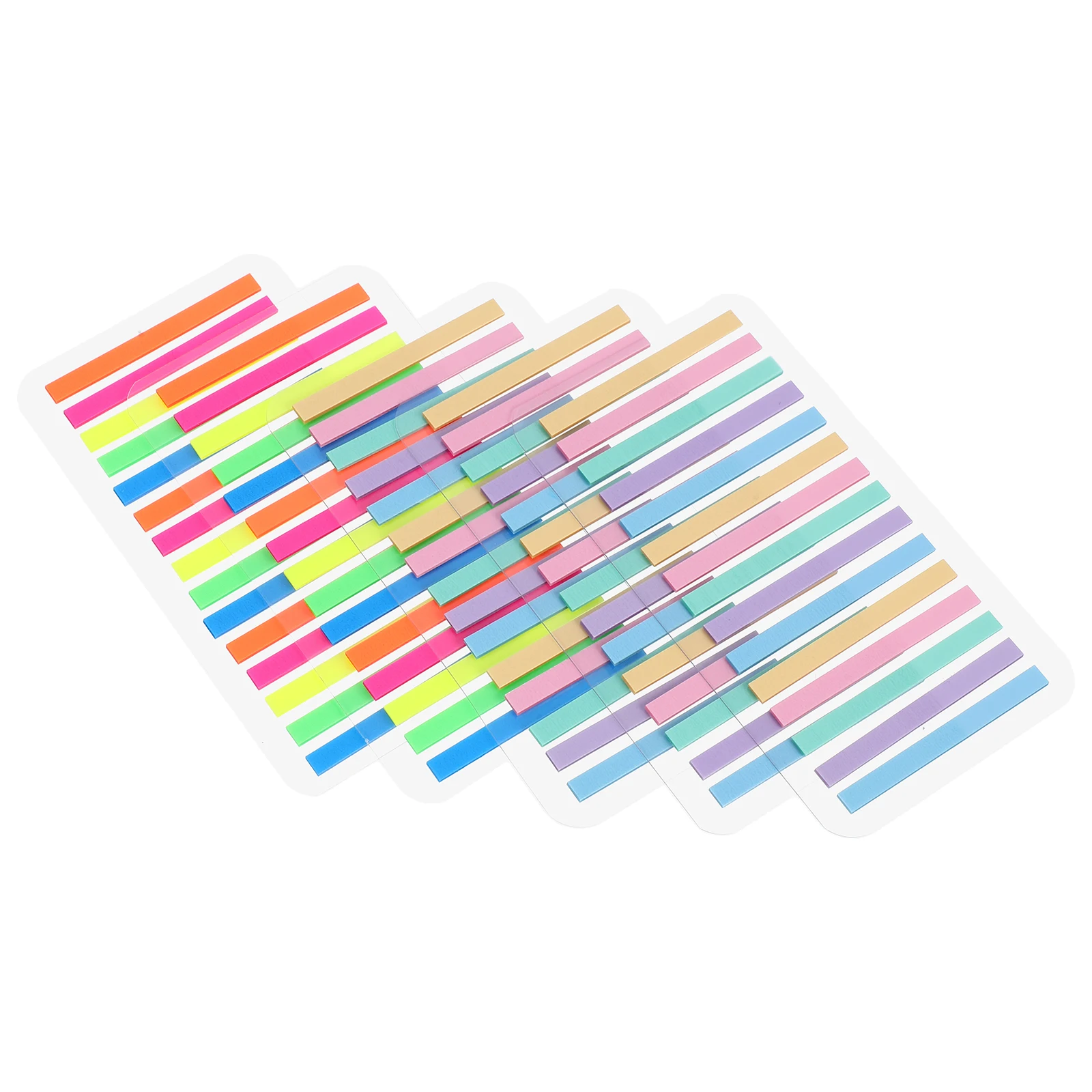 

5 Pcs Transparent Index Tabs Self Adhesive Clear Page Markers Fluorescent Highlighter Strips Thin Text Tabs Book