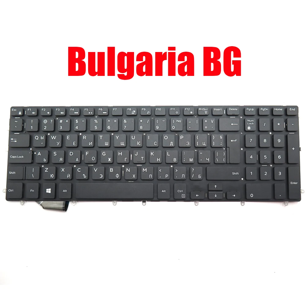 Bulgaria BG Keyboard For DELL For Inspiron 5565 5567 5570 5575 5583 5770 5775 7566 7567 7577 5765 5767 7773 7778 7779 7786 New