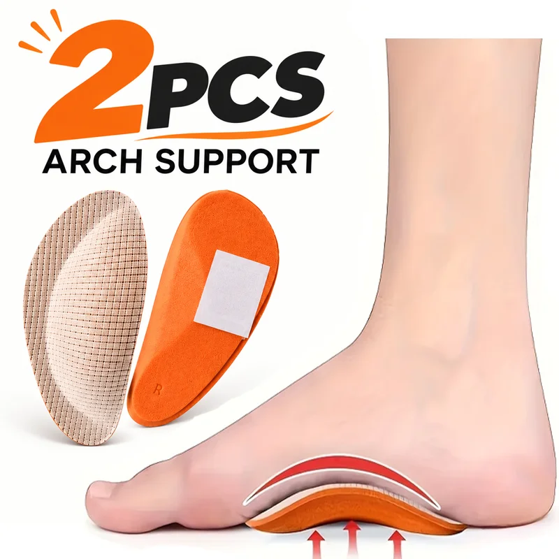 Unisex Foam Arch Support Pads, Comfortable Invisible Foot Cushions for Daily Walking and Standing