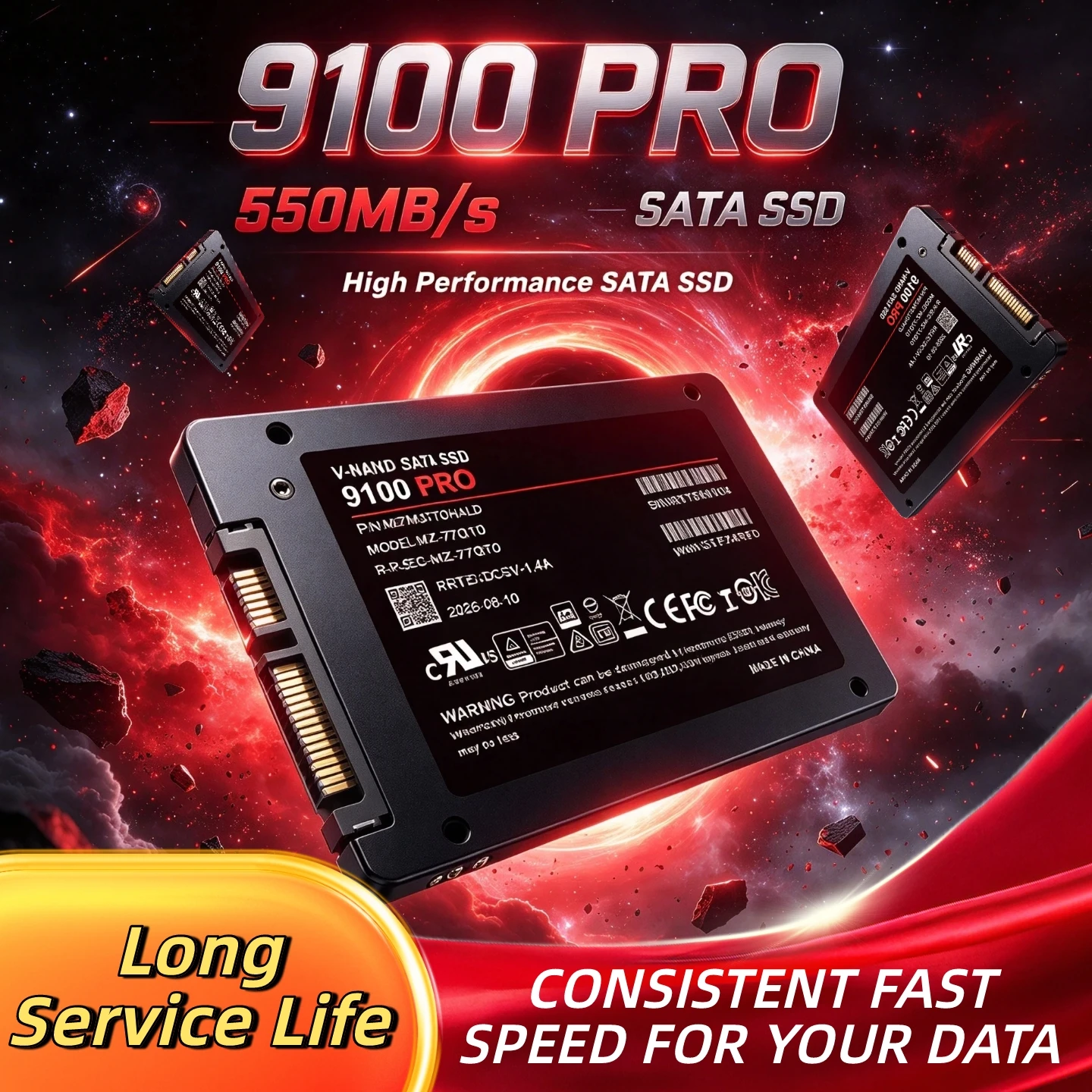 500GB 1TB 2TB 4TB 9100 PRO Internal HDD Hard Drive Solid State Disk SSD Microcomputer Laptop Desktop SATA3 2.5 Inch 2.5 SATA SSD