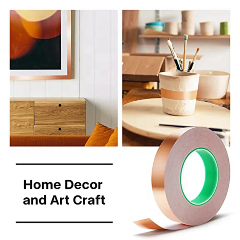 

VEHO-1 Piece Copper Tape Conductive Adhesive Copper Foil Tape 1 Inches X 164 Feet For EMI & Guitar Shielding, Arts & Crafts