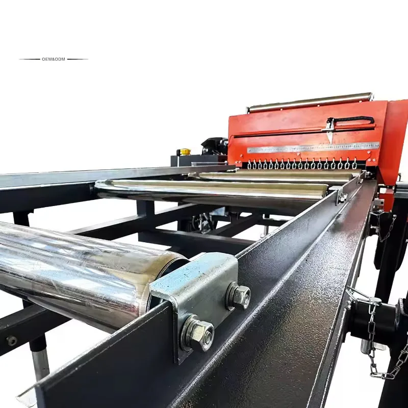 Portable Twin Blade Board Edger Automatic Horizontal Band Sawmill For Wood Cutting For Woodworking And Construction Industries