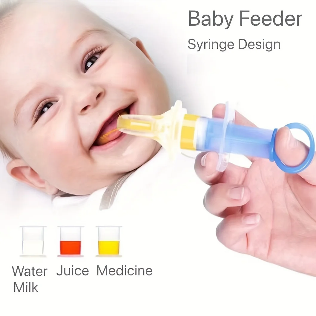 

20ml/0.7oz Liquid Baby Medicine Dropper With Measure Cup - Silicone Oral Feeding Syringe With Pacifier