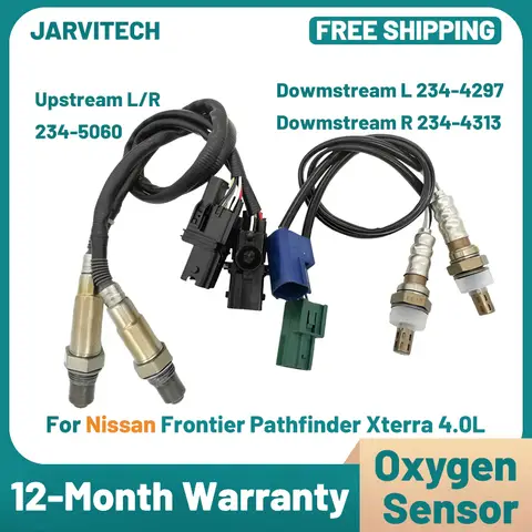4PCS Oxygen O2 Sensor 234-5060 234-4297 234-4313 Up&Dowmstream Lambda Probe For NISSAN Frontier Pathfinder Xterra 4.0L 2005 2006