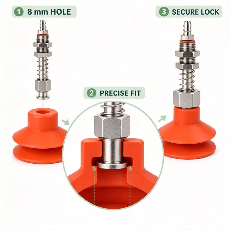 10 PCS Mechanical arm accessories Tianxing large head vacuum suction cup pneumatic silicone SP/DP/MP single double triple layer