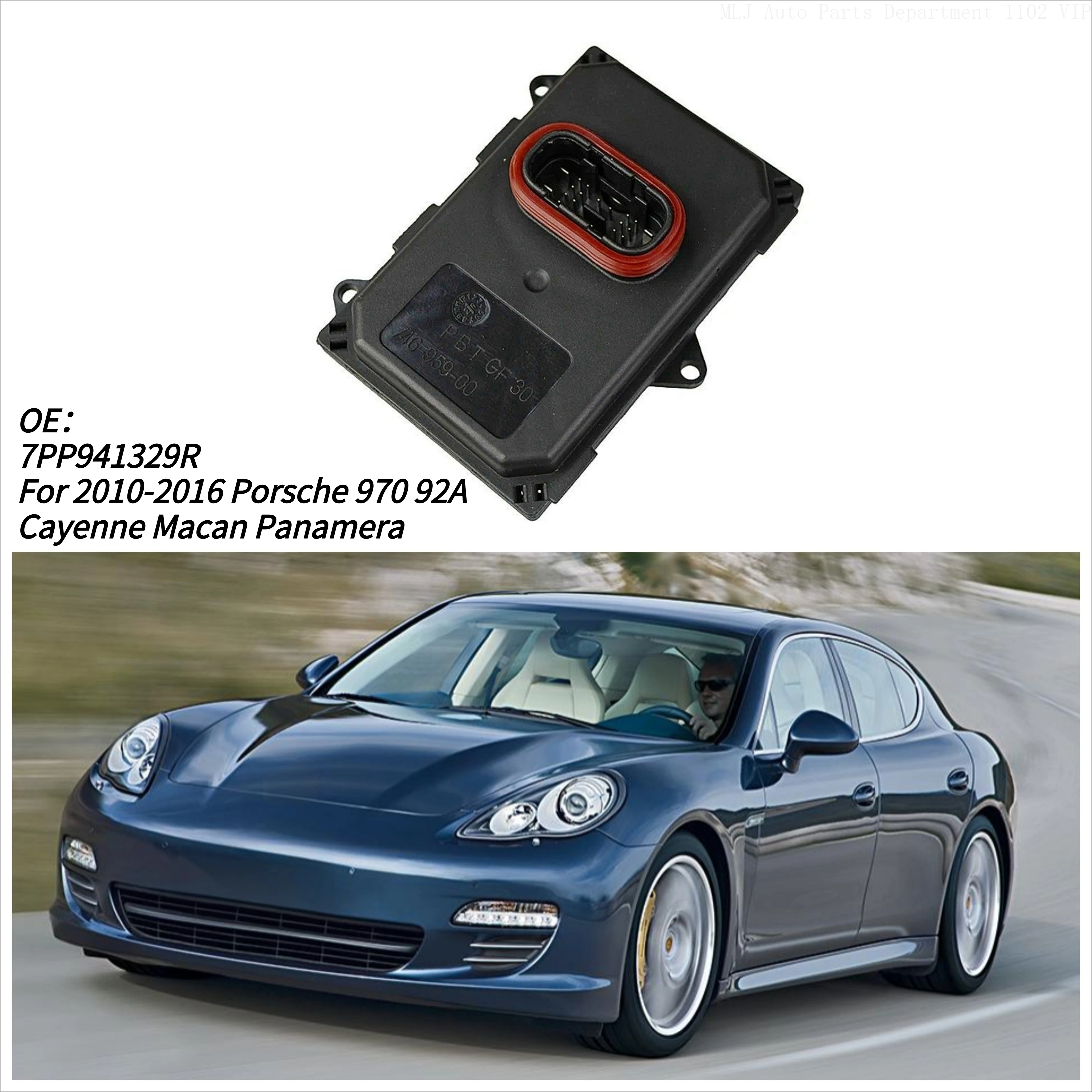 

For 2010-2016 Porsche 970 92A Cayenne Macan Panamera LED Headlight AFS SteeringModule Ballast FollowerController Unit 7PP941329R