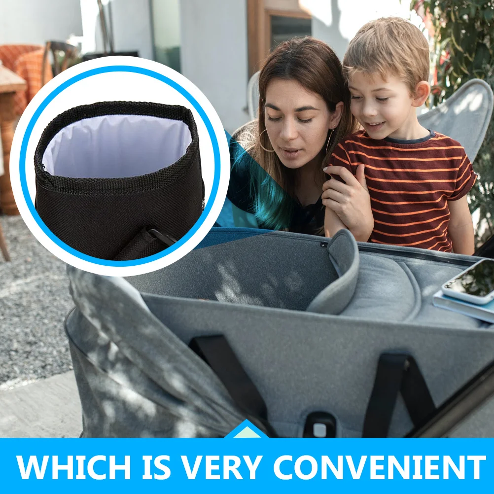 Insulated Stroller Cup Holder For Vacuum Bottle Mesh Bag With Elastic Mouth Heat Preservation Sleeve Compatible With