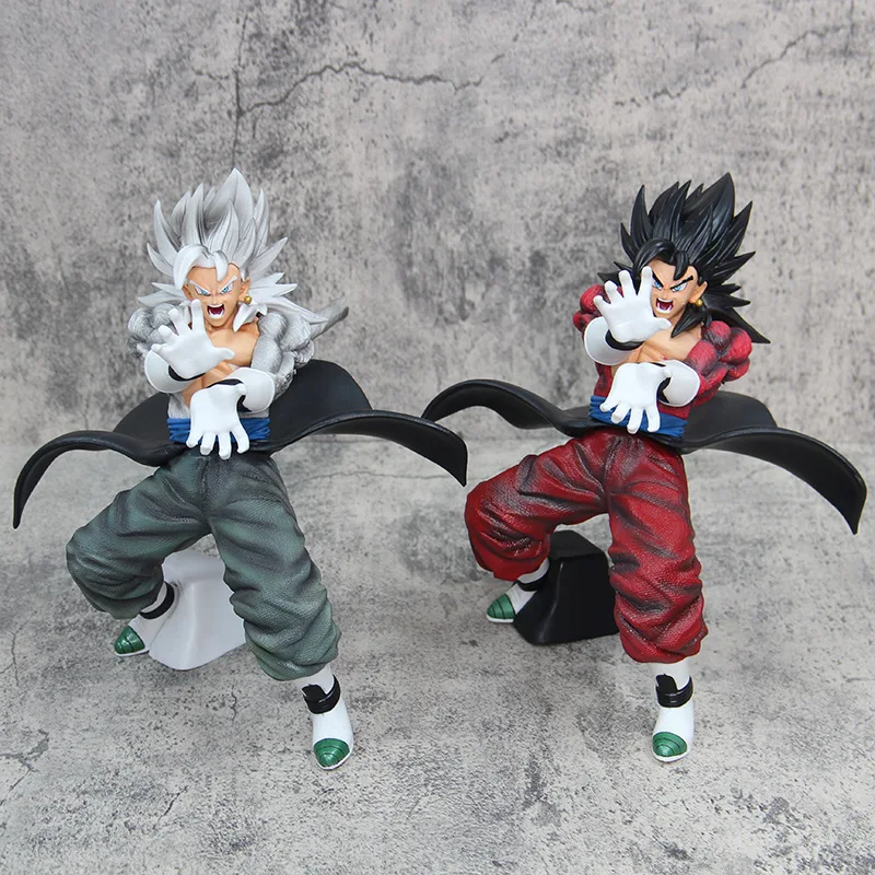 

25cm Dragon Ball Gt Super Five Vegetto Anime Figures Goku Vegeta Fit Form Super Saiyan Statue Model Decoration Children Toy Gift