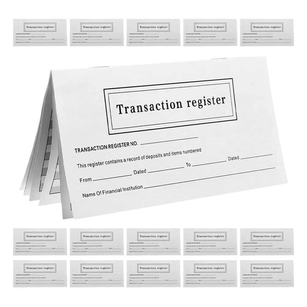 

Personal Check Registers Elegant Design Smooth Writing Track Manage Transactions Longterm Use Client Record
