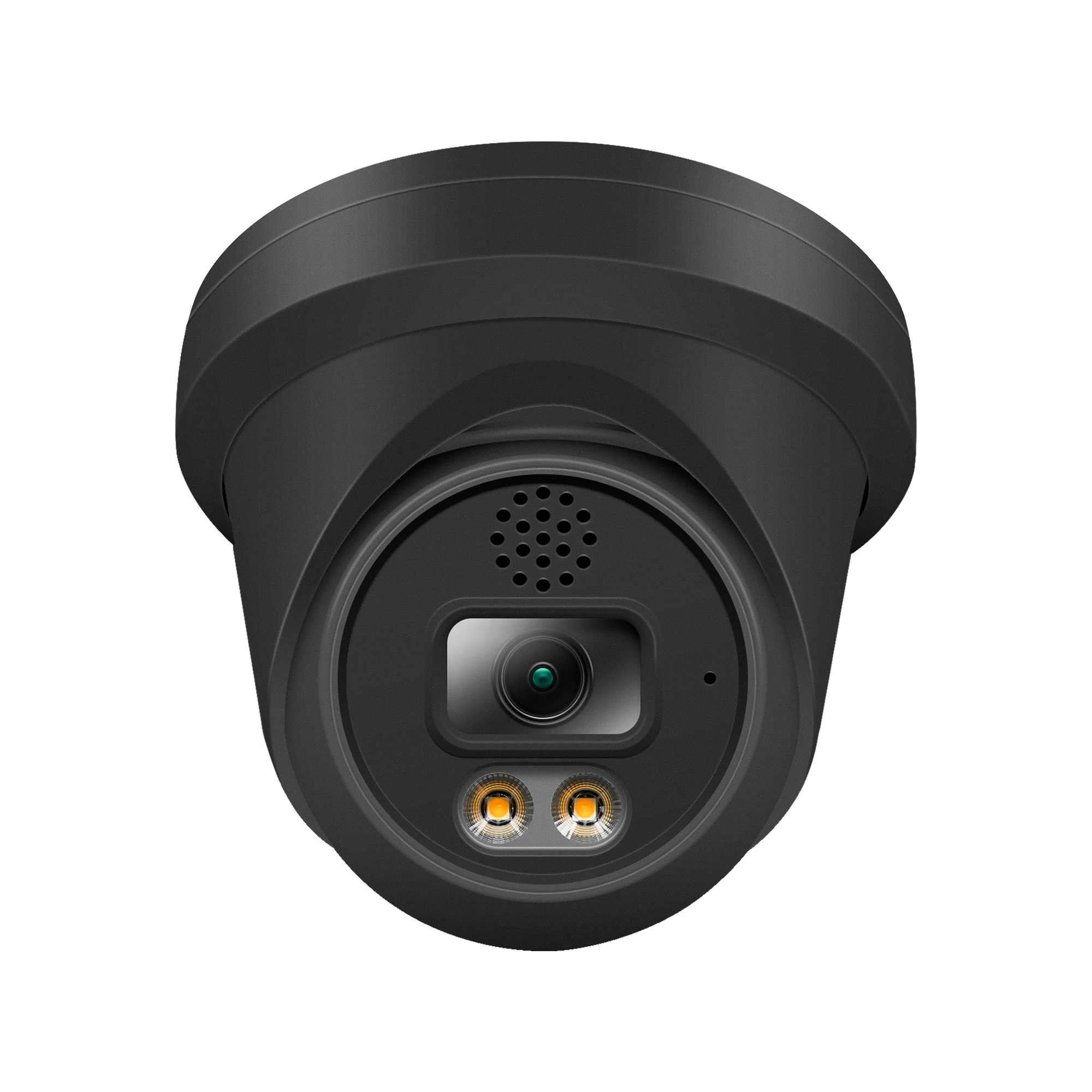 Two way audio and SD card slot 2.8mm lens 8mp colorVu turret ip camera, support plug and play working with HIK POE NVR