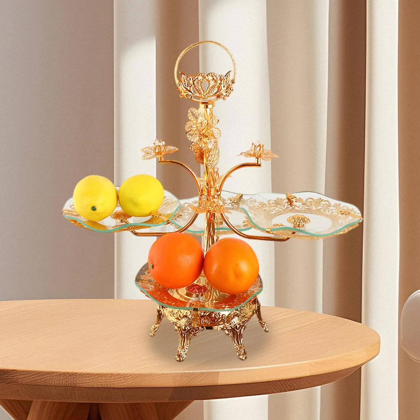 Multi Tier Display Tree Stand Multifunctional Elegant Dessert Holder Stand for Kitchen Living Room Banquet Festival Dining Room