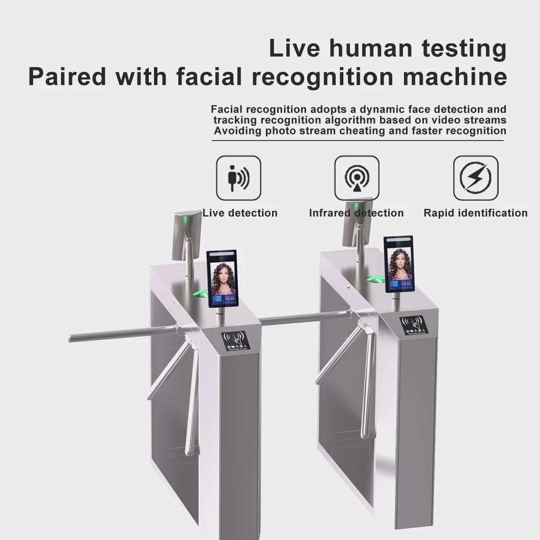 

Control System Tripod Turnstiles Designed for Office Buildings Gated Communities Pedestrian Security Entrance Access