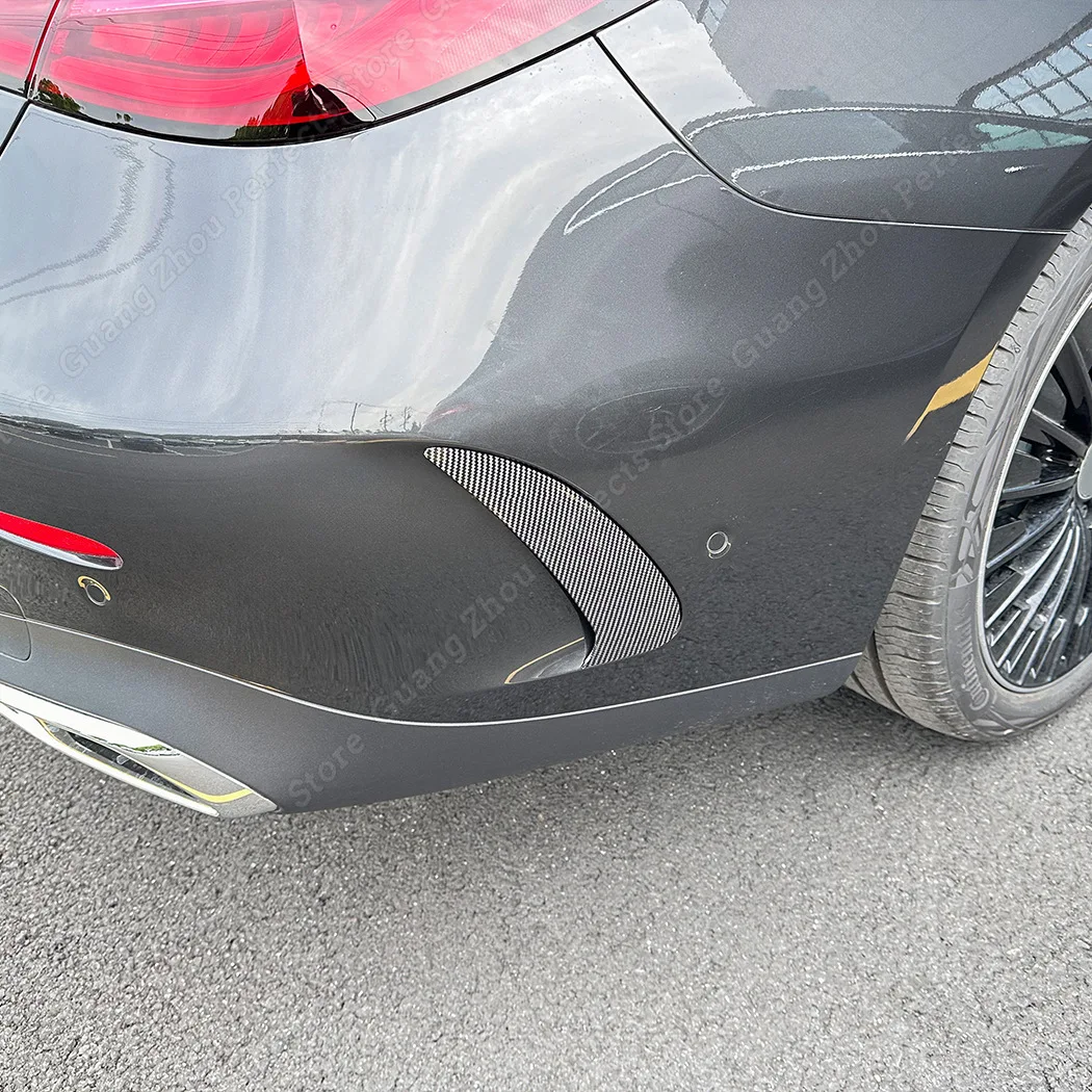 Rear Side Wind Blade Spoiler Air Vent Car Body Exterior Kits Accessories Gloss Black For Mercedes Benz CLE Coupe C236 2024+ AMG
