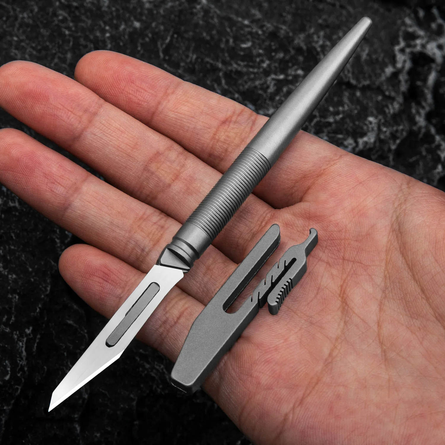 Titanium Scalpel With Surgical Blade Sharp And Durable Cutting Multifunctional EDC Tools Free Shipping New