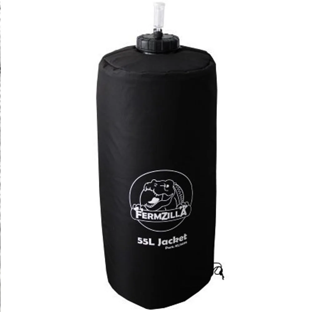 KegLand Chaqueta negra para 55L Fermzilla cubierta protectora cónica mantener caliente/frío cubierta cerveza elaboración casera