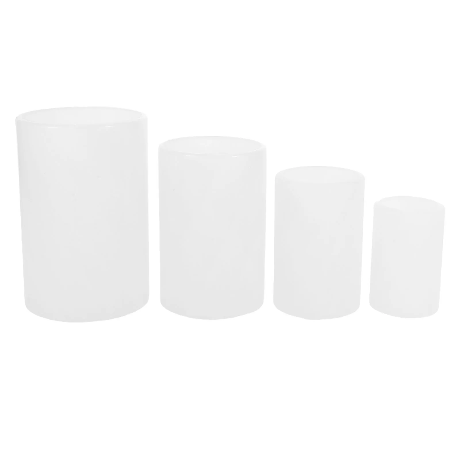 

4Pcs DIY Silicone Mold Cylinder Resin Wax Plaster Craft Reusable Mold Multiple Sizes 30 40 50 60Mm for Scented Candles