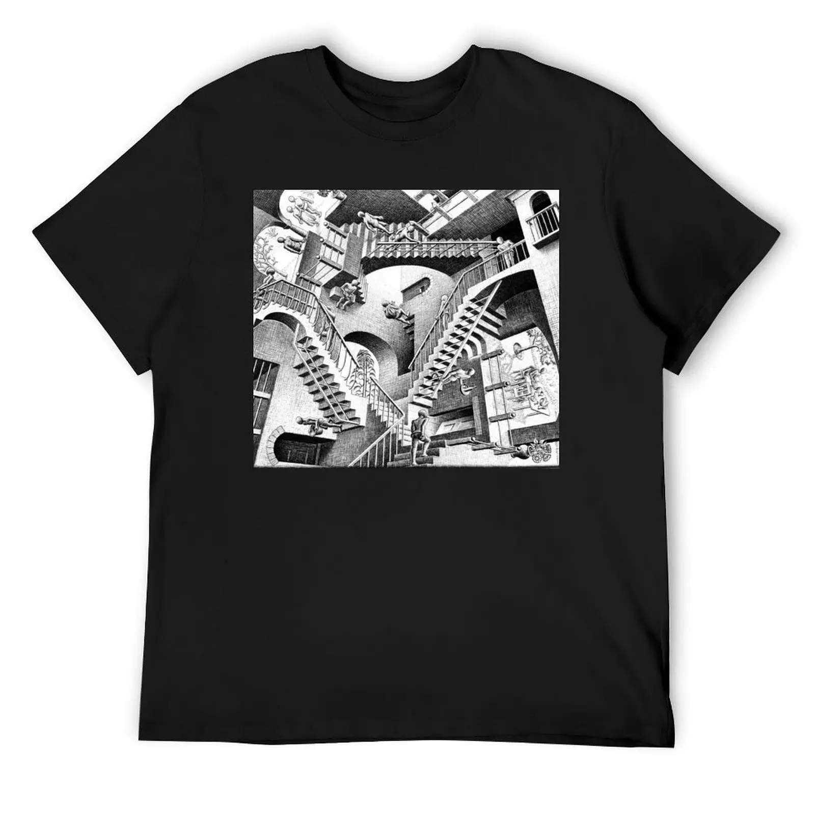 Escher Staircases T-Shirt anime t shirts quick drying anime tshirt clothing for men