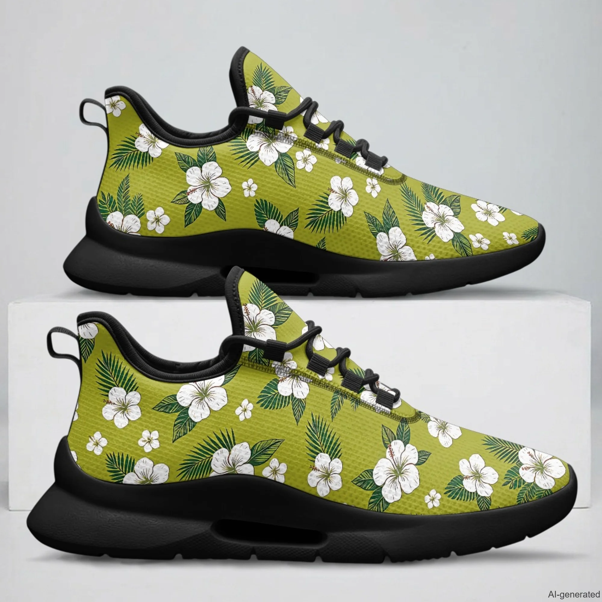 XIXIRIMIDO Lady Nursing Shoes Lace-up Casual Shoes Nurse Shoes Woman Hospital Nurse Comfortable Indoor Shoes Flower 35-48