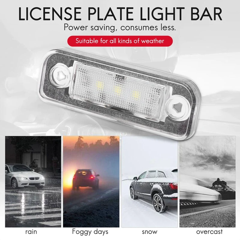 LED License Plate Light Lamp Error Free for Benz Mercedes W203 5D W211 R171 W219