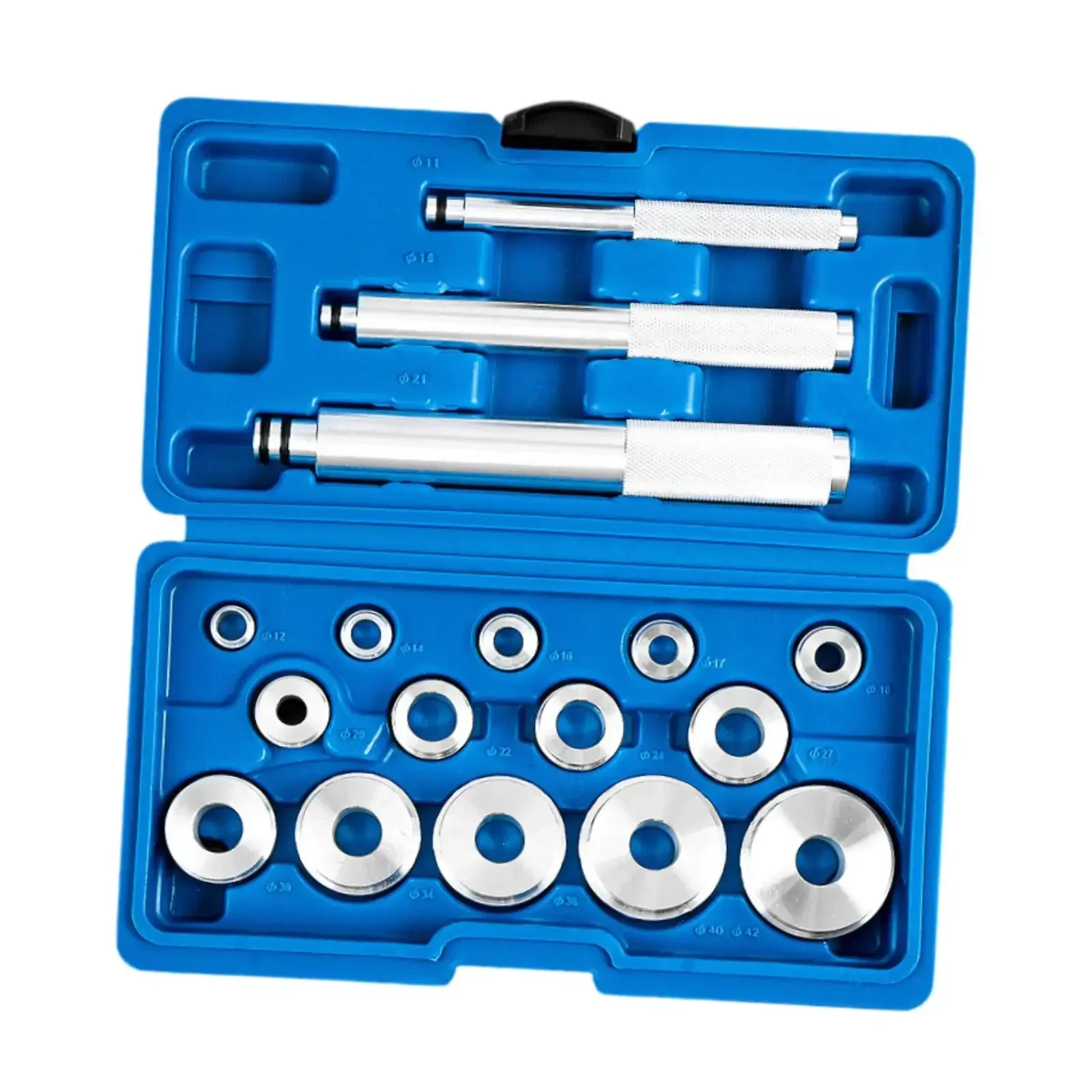 17 - piece Wheel Bearing Disassembly and Assembly Tool Set - with Seal Driver and Storage Box