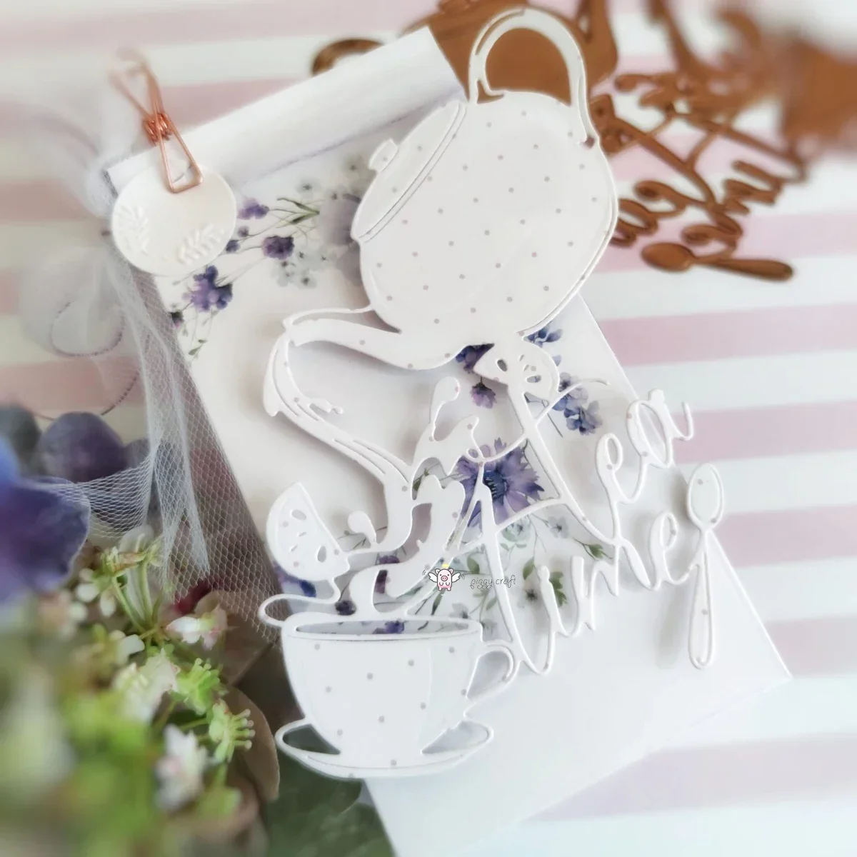 

New Craft metal cutting dies cut die mold Tea Time Decoration Scrapbook paper craft knife mould blade punch stencils dies