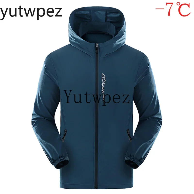 Sports Running Summer Outdoor Hiking Skin Coat Big Size Men UV Protection Jacket UPF50+ Lightweight Sun Protection Windbreaker