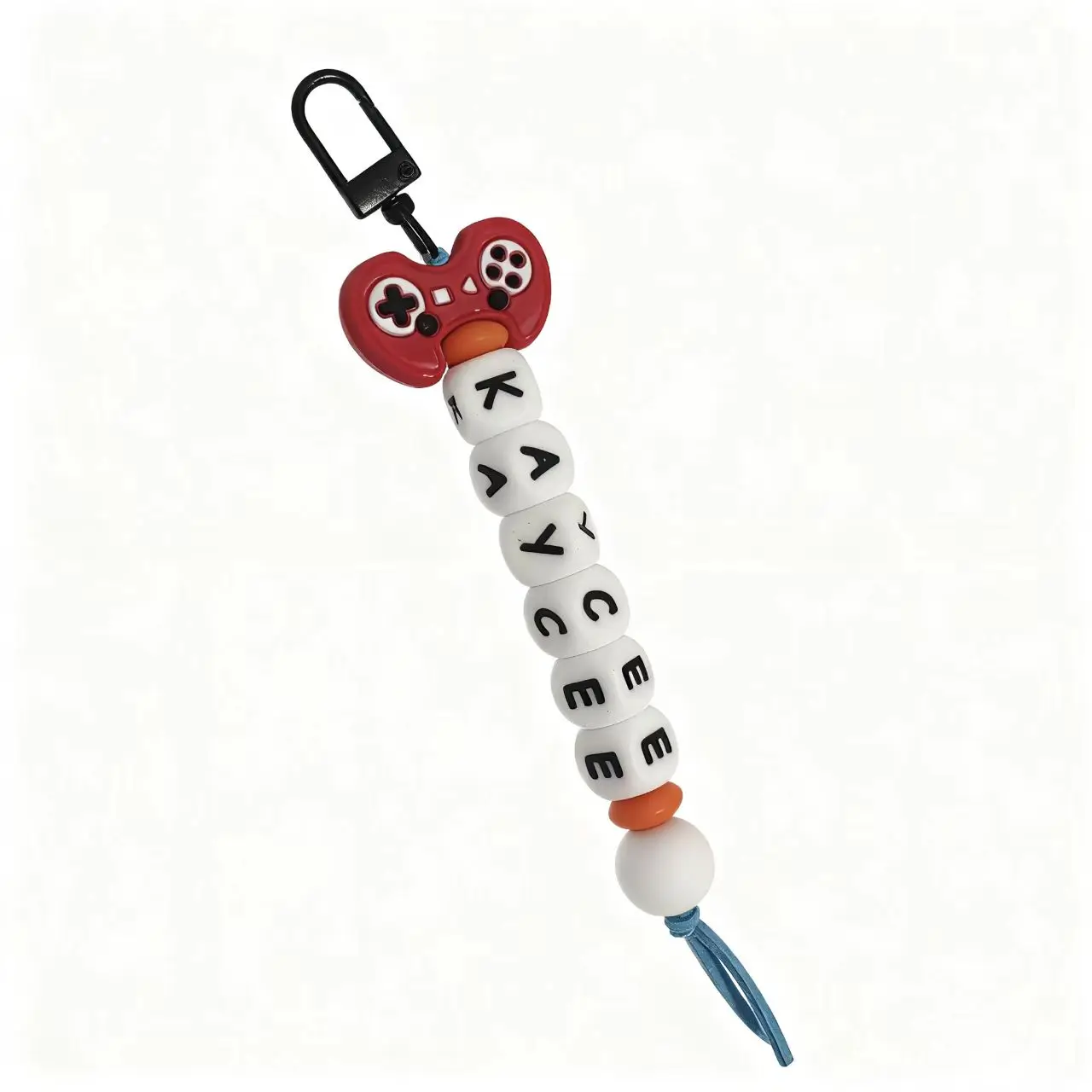Personalized Keychain Bag Charm, Custom Name Gift