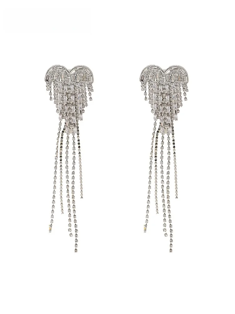 

Серьги-подвески Nana Jacqueline Original Design с кисточками в форме сердца, роскошные, из сплава, с позолотой, для женщин