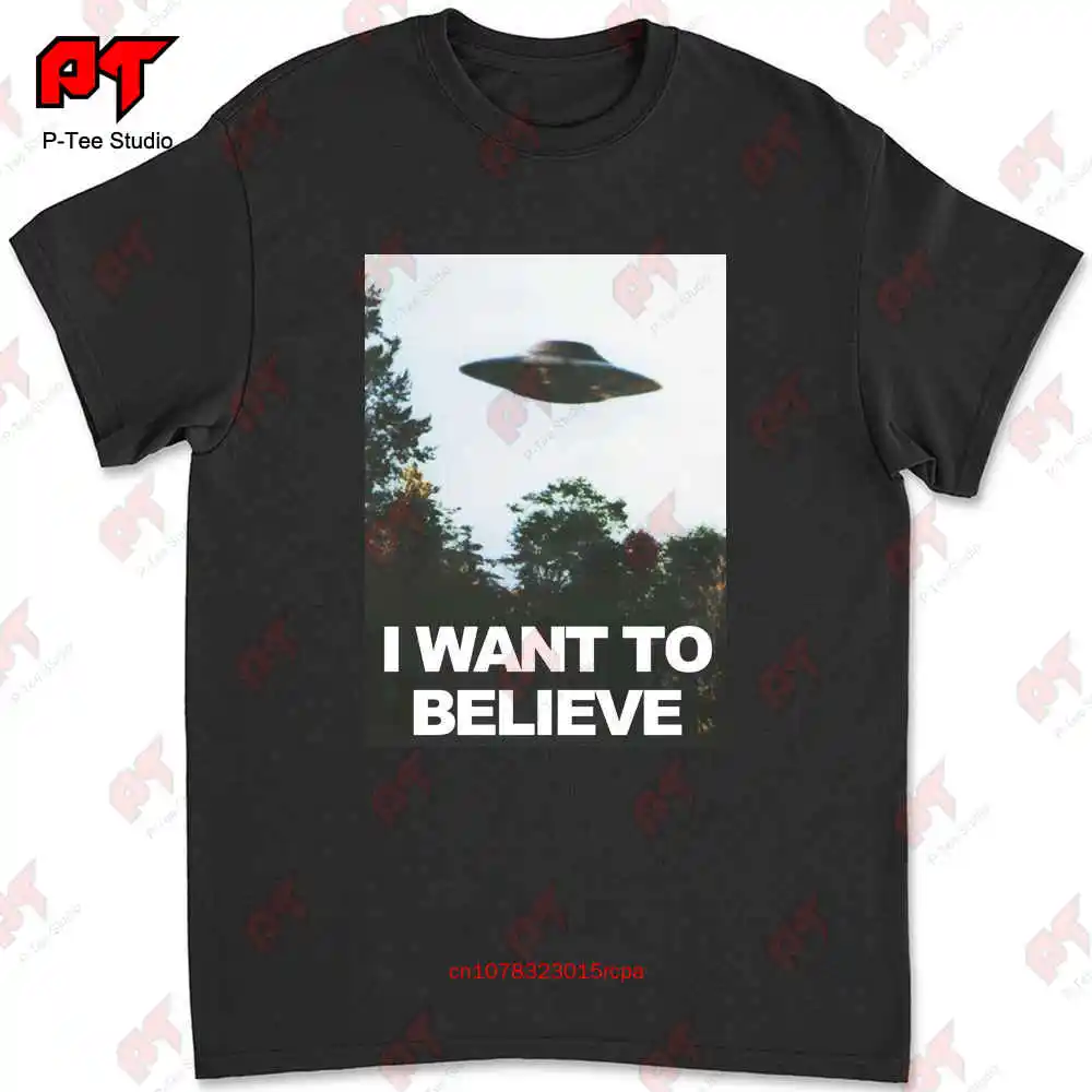 The X Files Believe Poster Tv Show Alien Ufo T-shirt BQN8