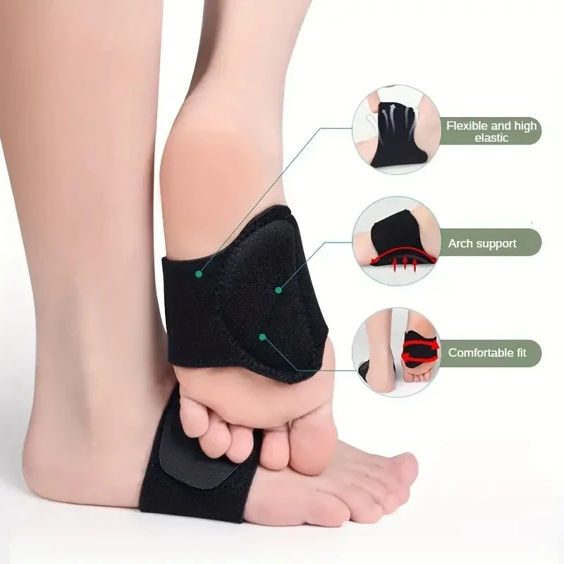 2Pcs Unisex Arch Support Shoe Inserts, Compression Insoles for Flat Feet, High Arches & Fallen Arches, Reduce Heel Fatigue Foot