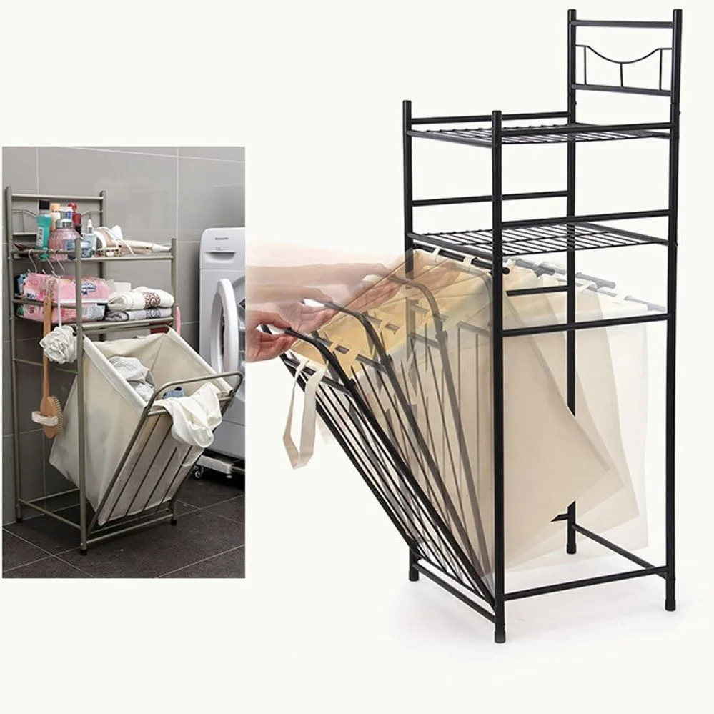 Household dirty clothes rack bathroom removable dirty clothes storage basket dirty clothes basket bathroom storage rack