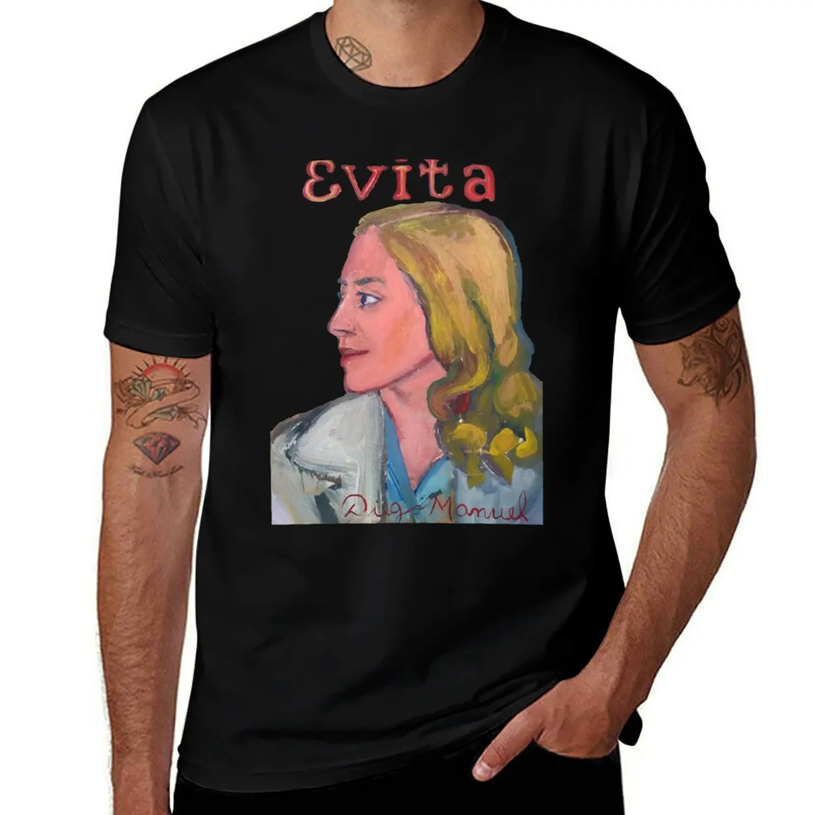 

Evita T-Shirt oversized t shirt anime cotton man t-shirts fashion shirts t shirts for men graphic