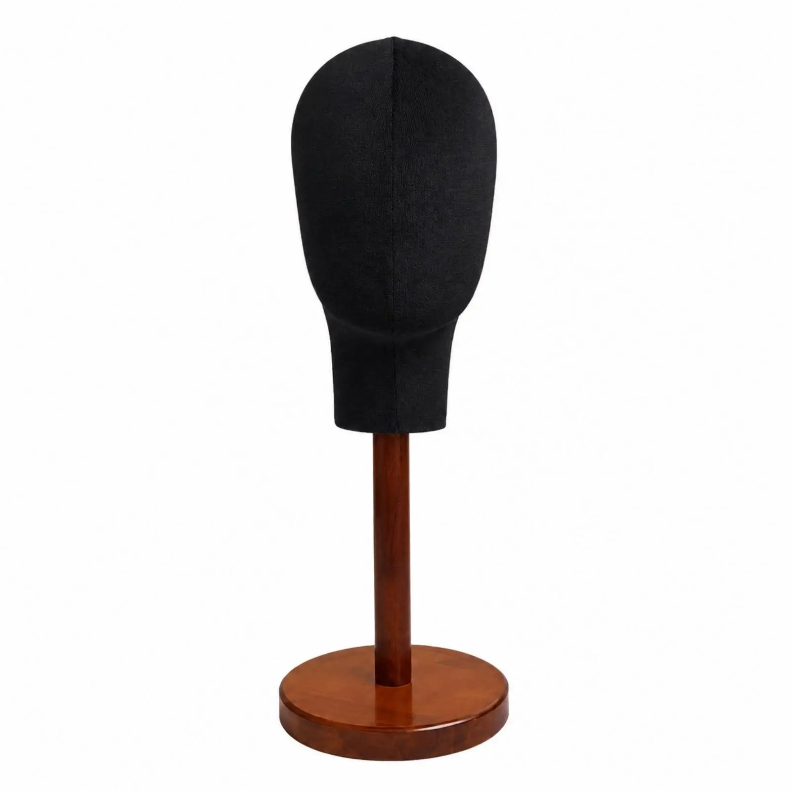 Hat Display Mannequin Head Stand with Polyurethane Foam Head Wood Support for Boutique Counter Showcase