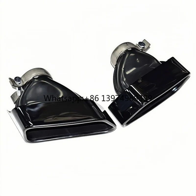 For DEX Exhaust Tips for F10 F11 F12 F13 535i 535d 640i 640d 550i 650i Square Exhaust Pipes  Muffler Nozzle